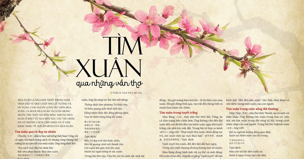 Tìm xuân qua những vần thơ