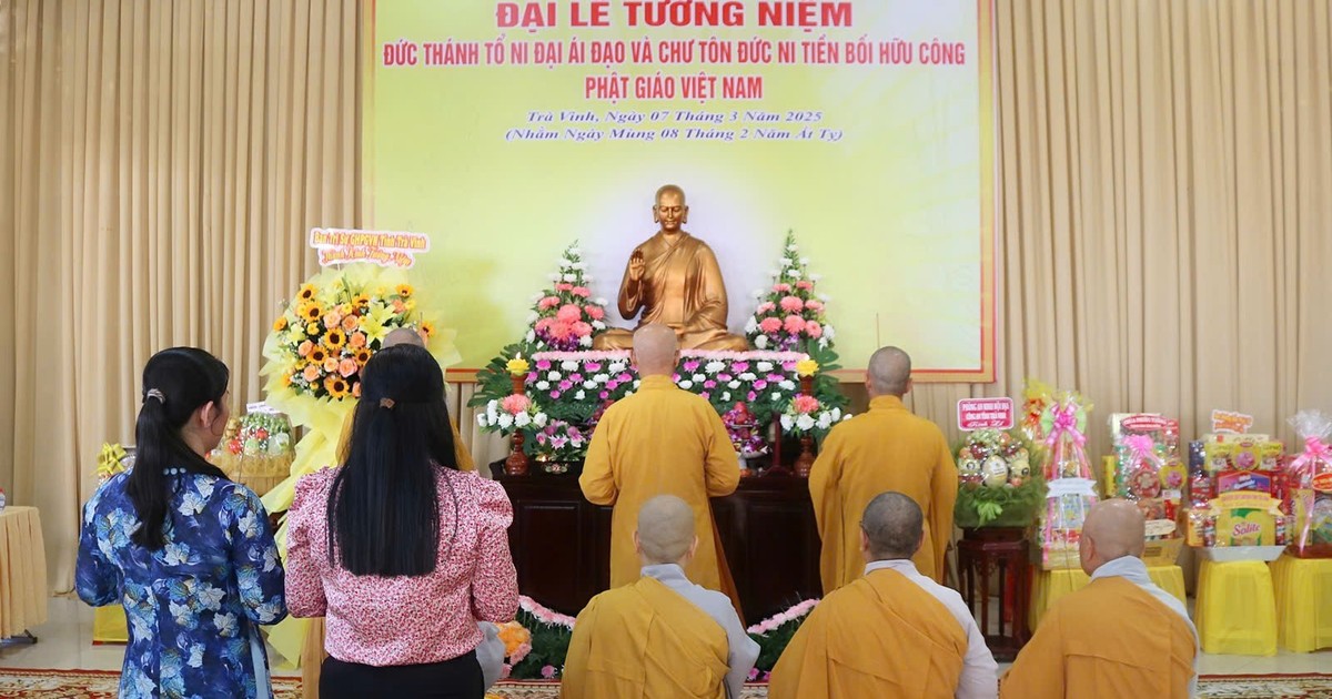 Trà Vinh: Đại lễ tưởng niệm Đức Thánh Tổ Ni Đại Ái Đạo và chư Ni tiền bối hữu công