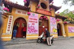 Chùa Quán Sứ đóng cửa theo mệnh lệnh phòng chống Covid-19 tại Hà Nội - Ảnh: Thiện Tâm