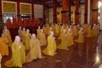 Mỗi tháng chư Tăng thuộc Ban Trị sự GHPGVN TP.HCM bố-tát chung tại Việt Nam Quốc Tự - Ảnh: Bảo Toàn/BGN