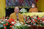 Hòa thượng Thích Thiện Pháp phát biểu khai mạc hội nghị chuyên đề về Đại giới đàn