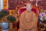 Hòa thượng Thích Thiện Nhơn, Chủ tịch Hội đồng Trị sự GHPGVN - Ảnh: Đăng Huy