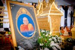 Lễ tưởng niệm trước lúc trà-tỳ nhục thân Trưởng lão Hòa thượng Lý Sân (Dhamma Panna) theo truyền thống Khmer tổ chức tại chùa Sanvor Pôthi Nhen ở Cần Thơ - Ảnh: Đăng Huy
