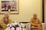 Thượng tọa Phó Chủ tịch WBS tiếp Hoà thượng Chủ tịch Hội đồng Trị sự GHPGVN