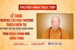 [TRỰC TIẾP] Phó Thủ tướng Lê Minh Khái và phái đoàn viếng tang Trưởng lão Hoà thượng Thích Hiển Tu