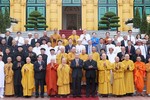 Chủ tịch nước Tô Lâm gặp gỡ các chức sắc tôn giáo - Ảnh: TTXVN