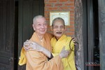Trưởng lão HT.Thích Phổ Tuệ và Trưởng lão HT.Thích Trí Quảng trong tại Tổ đình Viên Minh, Hà Nội - Ảnh: GN