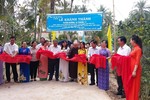Lễ khánh thành đường bê tông do chùa Vạn Đức xây dựng tại Bến Tre