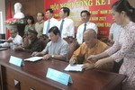 Các vị chức sắc tôn giáo trên địa bàn tỉnh đã ký kết giao ước thi đua năm 2021
