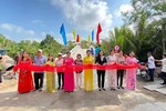  Lễ khánh thành cây cầu bê-tông cốt thép bắc ngang kênh Tám Đài