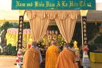 Chư Ni Phân ban Ni giới Phật giáo tỉnh BR-VT niêm hương tưởng niệm tại chùa Tịnh Quang, huyện Châu Đức