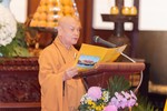 [Video] Hòa thượng Thích Thiện Nhơn, Chủ tịch Hội đồng Trị sự đọc Diễn văn Đại lễ Phật đản PL.2565
