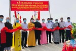 Cắt băng khánh thành cầu Lục Hòa tại xã Tân Hòa, huyện Bến Lức - Ảnh: TQ
