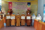 Ban Giáo thọ nhận Bằng tuyên duyên công đức của Ban Trị sự GHPGVN tỉnh