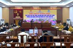 Hội thảo trực tuyến tại đầu cầu Hà Nội - Ảnh: M.Ân