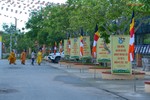 Cờ Phật giáo, pano chào mừng Đại hội đại biểu Phật giáo tỉnh Bạc Liêu lần thứ VI