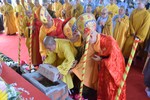 Chư tôn đức đặt đá khởi công chùa Sanh Liên