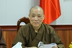 Hòa thượng Thích Bảo Nghiêm chủ trì buổi họp