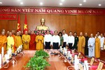 Lãnh đạo tỉnh tiếp thân mật đoàn tân Ban Trị sự Phật giáo tỉnh nhiệm kỳ 2022-2027