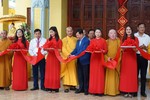Cắt băng khánh thành ngôi Tam bảo chùa Quyên Linh