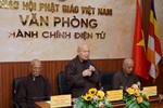 Hòa thượng Thích Thiện Nhơn phát biểu chỉ đạo