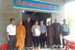 Ban giao nhà mới đến gia đình bà Huỳnh Thị Hoàng