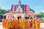 Chùa Sóc Lớn là điểm an cư của chư Tăng hệ phái Nam tông Khmer tại H.Lộc Ninh