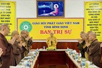 Bình Định: Ban Thường trực Phật giáo tỉnh họp về thành lập Ban Trị sự GHPGVN H.Vân Canh