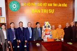  Đoàn lãnh đạo tỉnh Lâm Đồng chúc Tết cổ truyền tại Ban Trị sự GHPGVN tỉnh 