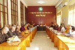 Buổi họp của Ban Thường trực Ban Trị sự tỉnh tại Trụ sở Ban Trị sự - chùa Tỉnh Hội