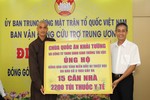Chùa Quốc Ân Khải Tường ủng hộ xây dựng 15 căn nhà tình thương và 2.200 túi thuốc 