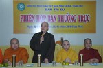 Thượng tọa Thích Thanh Phong lần đầu tiên chủ trì buổi họp Ban Thường trực với vai trò Trưởng ban Trị sự GHPGVN tỉnh BR-VT