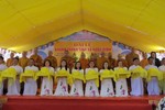 Cắt băng khánh thành tịnh xá Ngọc Định