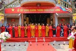 Cắt băng khánh thành ngôi Tam bảo chùa Phúc Long