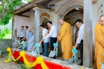 Thực hiện nghi thức động thổ trùng tu Di tích lịch sử văn hóa cấp Quốc gia chùa Thạch Tuyền