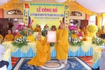 Thượng tọa Thích Trí Thọ trao quyết định chính thức bổ nhiệm trụ trì Thích Ca tu viện đến Đại đức Thích Trung Sang