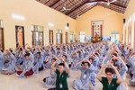 Các bạn trẻ về chùa Huệ Viễn (Đồng Nai) tham dự khóa tu An nhiên từng phút giây
