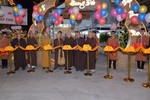Lễ cắt băng khai mạc Hội chợ văn hóa Phật giáo với chủ đề "Hương đất" tại chùa Phổ Quang, Q.Tân Bình, TP.HCM do Ban Văn hóa GHPGVN TP.HCM tổ chức