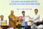 Báo Giác Ngộ nhận giải cơ quan báo chí có nhiều tác phẩm vào chung khảo - Ảnh: Trọng Hải