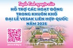 GHPGVN, Trung tâm Tình nguyện Quốc gia và Hội Liên hiệp Thanh niên VN TP.HCM chính thức tuyển tình nguyện viên Đại lễ Vesak Liên Hiệp Quốc 2025 tại TP.HCM