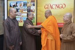 Thượng tọa Thích Tâm Hải tiếp đón Hòa thượng Mugunghwa Anuruddha