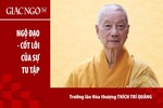[TRỰC TUYẾN] Trưởng lão Hòa thượng Thích Trí Quảng thuyết giảng: "Ngộ đạo - cốt lõi của sự tu tập" 