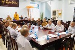 Quang cảnh buổi họp của Ban Trị sự Phật giáo thành phố Vũng Tàu sáng 3-3