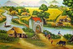 Tranh làng quê Việt Nam - Ảnh minh họa