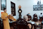 Hòa thượng Thích Thanh Quyết chủ trì phiên họp Ban Trị sự Phật giáo tỉnh Hà Nam, sáng 17-5