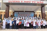 Đoàn công tác của Bệnh viện Phong - Da liễu Trung ương Quỳnh Lập lên đường vào TP.HCM và các tỉnh, thành phía Nam hỗ trợ chống dịch