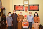 Ban Dân vận Thành ủy TP.HCM chúc Tết Ban Trị sự Phật giáo quận Bình Thạnh, sáng 20-1