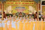 Chư Ni Phật giáo Bình Dương về tham dự lễ tưởng niệm Đức Thánh Tổ Ni Đại Ái Đạo tại chùa Từ Huệ