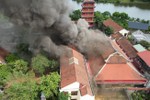 Hỏa hoạn thiêu rụi nhà Tứ Ân tại chùa Hòa Phúc (huyện Quốc Oai, Hà Nội)
