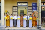 Cắt băng khánh thành Trung tâm Lưu trữ và Nghiên cứu tại Cơ sở I - Học viện Phật giáo VN tại Huế (chùa Hồng Đức, phường Thủy Xuân, Huế)